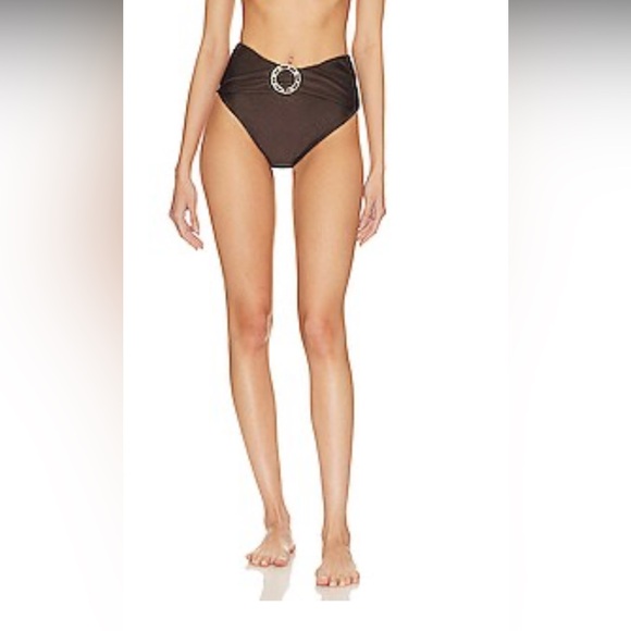 Zimmermann Chintz Ring Bikini Bottom in Dark Chocolate Size AU US